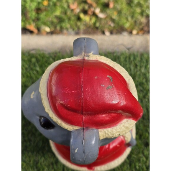 HTF Vtg Christmas Blow Mold Union Products Gray Santa Mouse (New Cord & LED Bulb - Picture 10 of 12